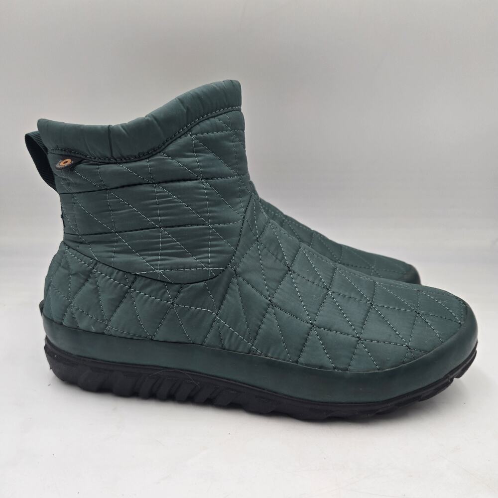 BOGS Snowday II Mid Women's Boot - Jade Green Size 8 M Waterproof Quilted Warm